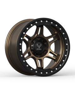 Big Bull Phantom 18X9 Textured Bronze W/ Black Ring