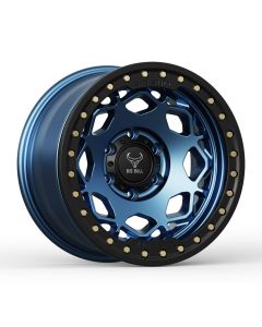 Big Bull Tank 17X9 Midnight Blue W/ Black Ring