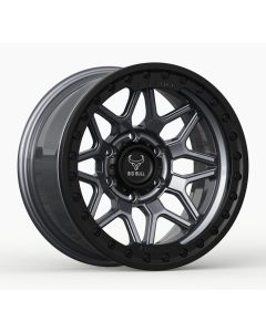 Big Bull Thor 17X9 Gunmetal W/ Black Ring