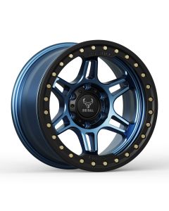 Big Bull Phantom 17X9 Midnight Blue W/ Black Ring