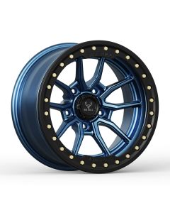 Big Bull Trex-V 17X9 Midnight Blue W/ Black Ring