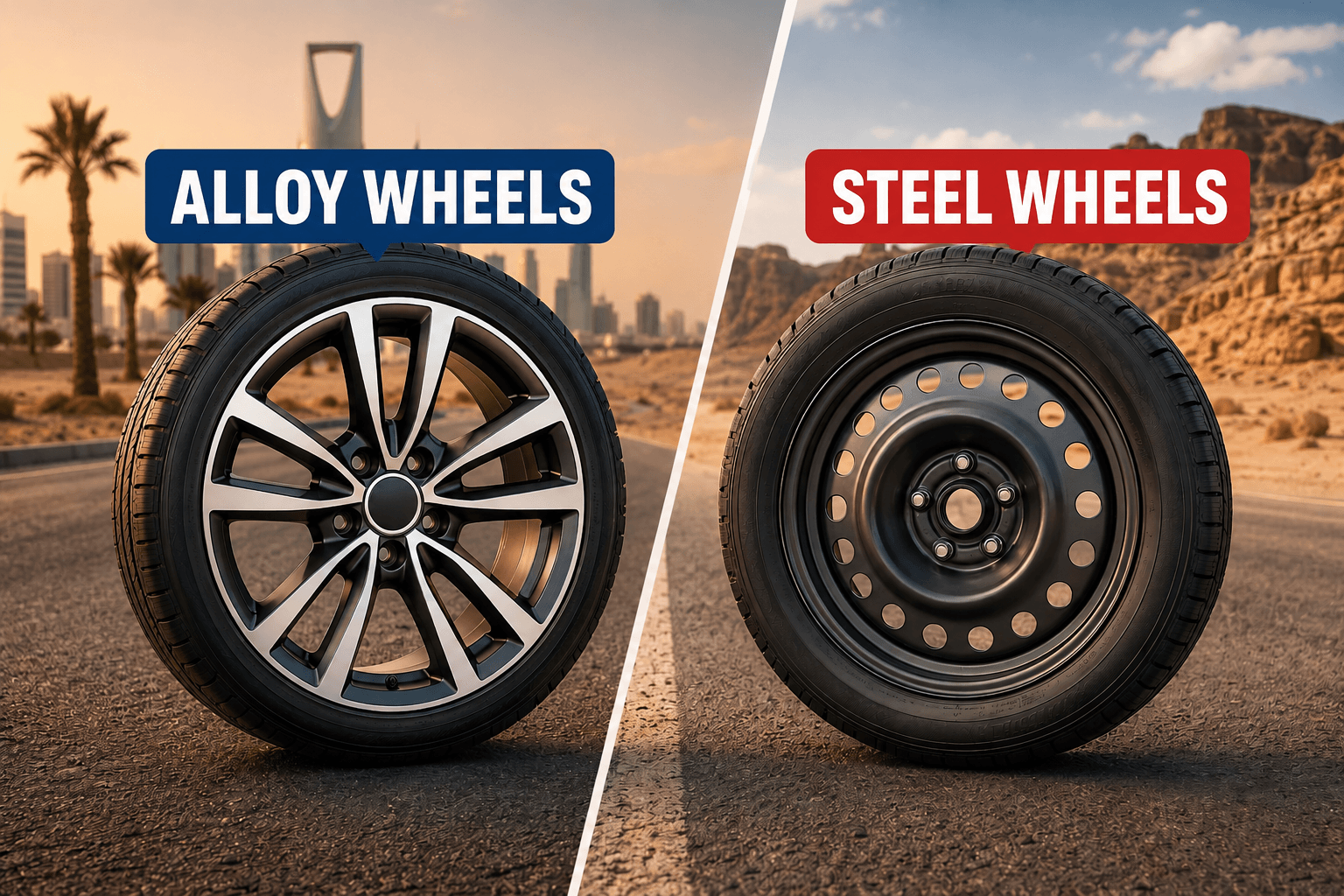 Alloy vs Steel Wheels: Which Is Better for Driving in Saudi Arabia